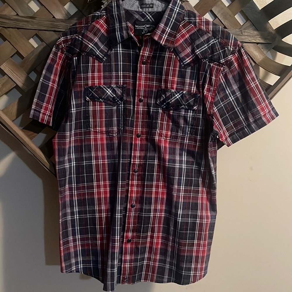 NWOT BRAD PAISLEY MEN'S MOONSHINE Button Down Cowboy Shirt Size M Regular Fit